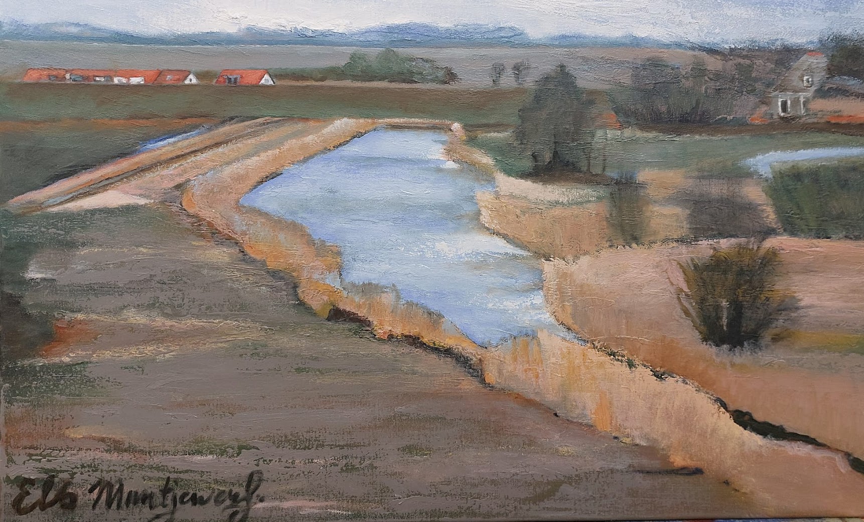 Hargergat, olieverf op doek -2024- 80 x 60 cm.